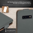 moex Flip Case Samsung Galaxy S10 Plus Klapphülle Leder Optik – Weiteres Produktbild 3