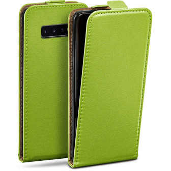 moex Flip Case Samsung Galaxy S10 Plus Klapphülle Leder Optik – Lime-Green moex Flip Case Samsung Galaxy S10 Plus Klapphülle Leder Optik – Lime-Green