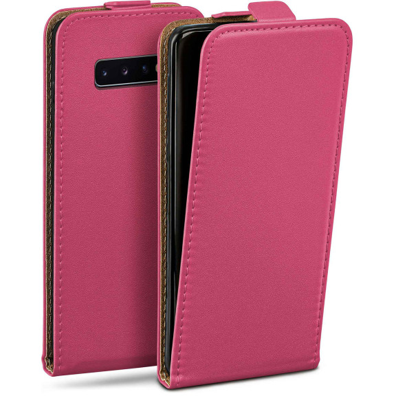 moex Flip Case Samsung Galaxy S10 Plus Klapphülle Leder Optik – Weiteres Produktbild 1