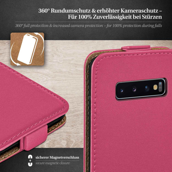 moex Flip Case Samsung Galaxy S10 Plus Klapphülle Leder Optik – Weiteres Produktbild 3 moex Flip Case Samsung Galaxy S10 Plus Klapphülle Leder Optik – Weiteres Produktbild 3