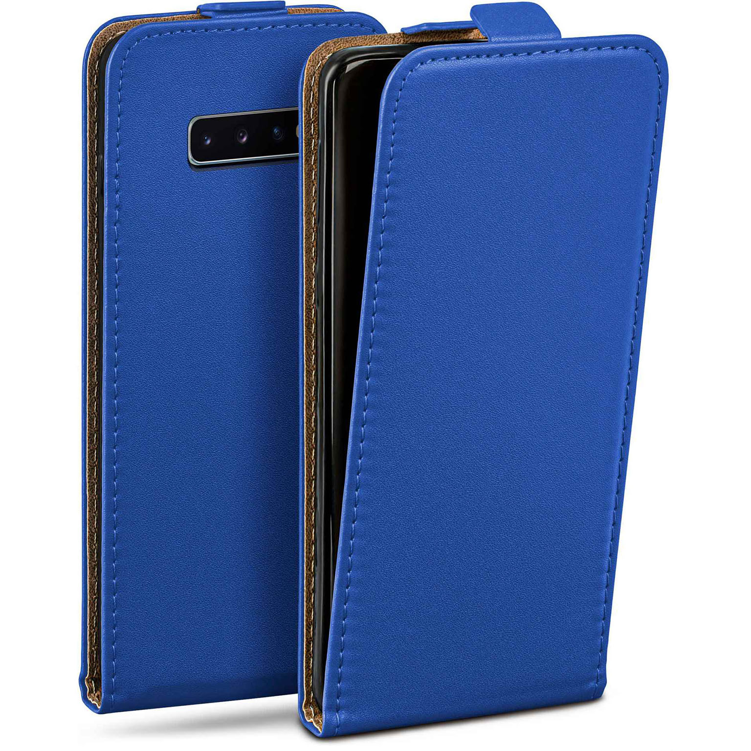 moex Flip Case Samsung Galaxy S10 Klapphülle Leder Optik – Weiteres Produktbild 1 moex Flip Case Samsung Galaxy S10 Klapphülle Leder Optik – Weiteres Produktbild 1