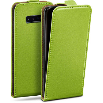 moex Flip Case Samsung Galaxy S10 Klapphülle Leder Optik – Lime-Green moex Flip Case Samsung Galaxy S10 Klapphülle Leder Optik – Lime-Green