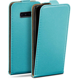 moex Flip Case Samsung Galaxy S10 Klapphülle Leder Optik – Aqua-Cyan moex Flip Case Samsung Galaxy S10 Klapphülle Leder Optik – Aqua-Cyan