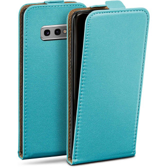 moex Flip Case Samsung Galaxy S10e Klapphülle Leder Optik – Aqua-Cyan moex Flip Case Samsung Galaxy S10e Klapphülle Leder Optik – Aqua-Cyan