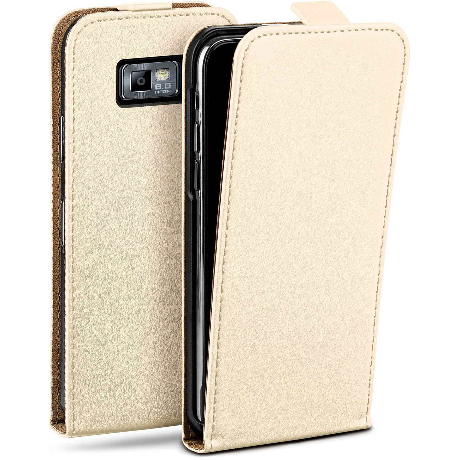 moex Flip Case Samsung Galaxy S2 Klapphülle Leder Optik Hauptbild