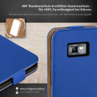 moex Flip Case Samsung Galaxy S2 Klapphülle Leder Optik – Produktbild 3