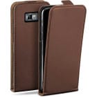 moex Flip Case Samsung Galaxy S2 Klapphülle Leder Optik – Produktbild 1