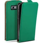 moex Flip Case Samsung Galaxy S2 Klapphülle Leder Optik – Produktbild 1