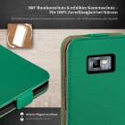 moex Flip Case Samsung Galaxy S2 Klapphülle Leder Optik – Produktbild 3