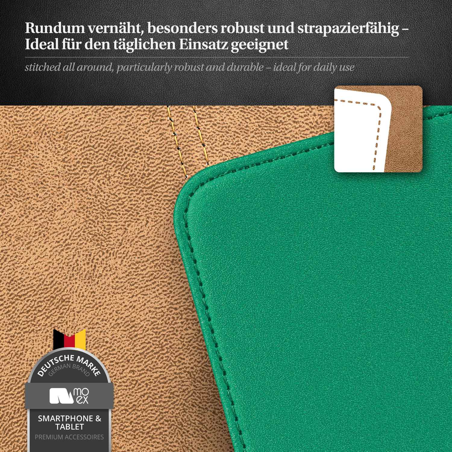 moex Flip Case Samsung Galaxy S2 Klapphülle Leder Optik – Weiteres Produktbild 4