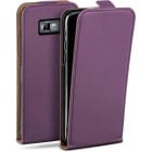 moex Flip Case Samsung Galaxy S2 Klapphülle Leder Optik – Produktbild 1