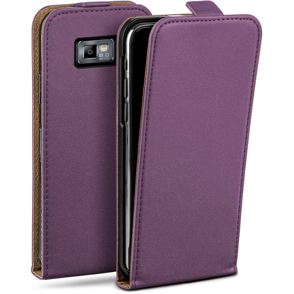 moex Flip Case Samsung Galaxy S2 Klapphülle Leder Optik – Weiteres Produktbild 1