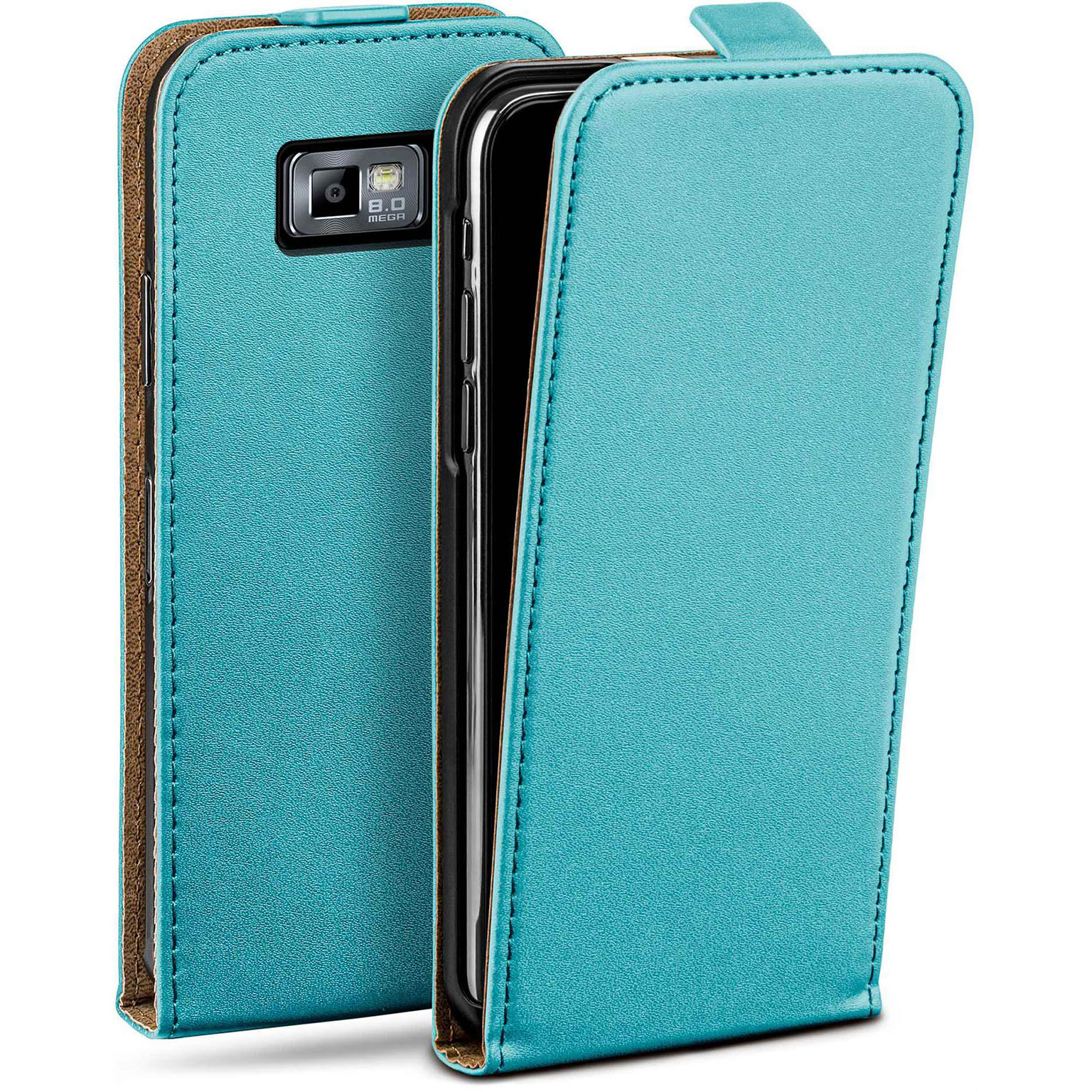 moex Flip Case Samsung Galaxy S2 Klapphülle Leder Optik – Weiteres Produktbild 1 moex Flip Case Samsung Galaxy S2 Klapphülle Leder Optik – Weiteres Produktbild 1