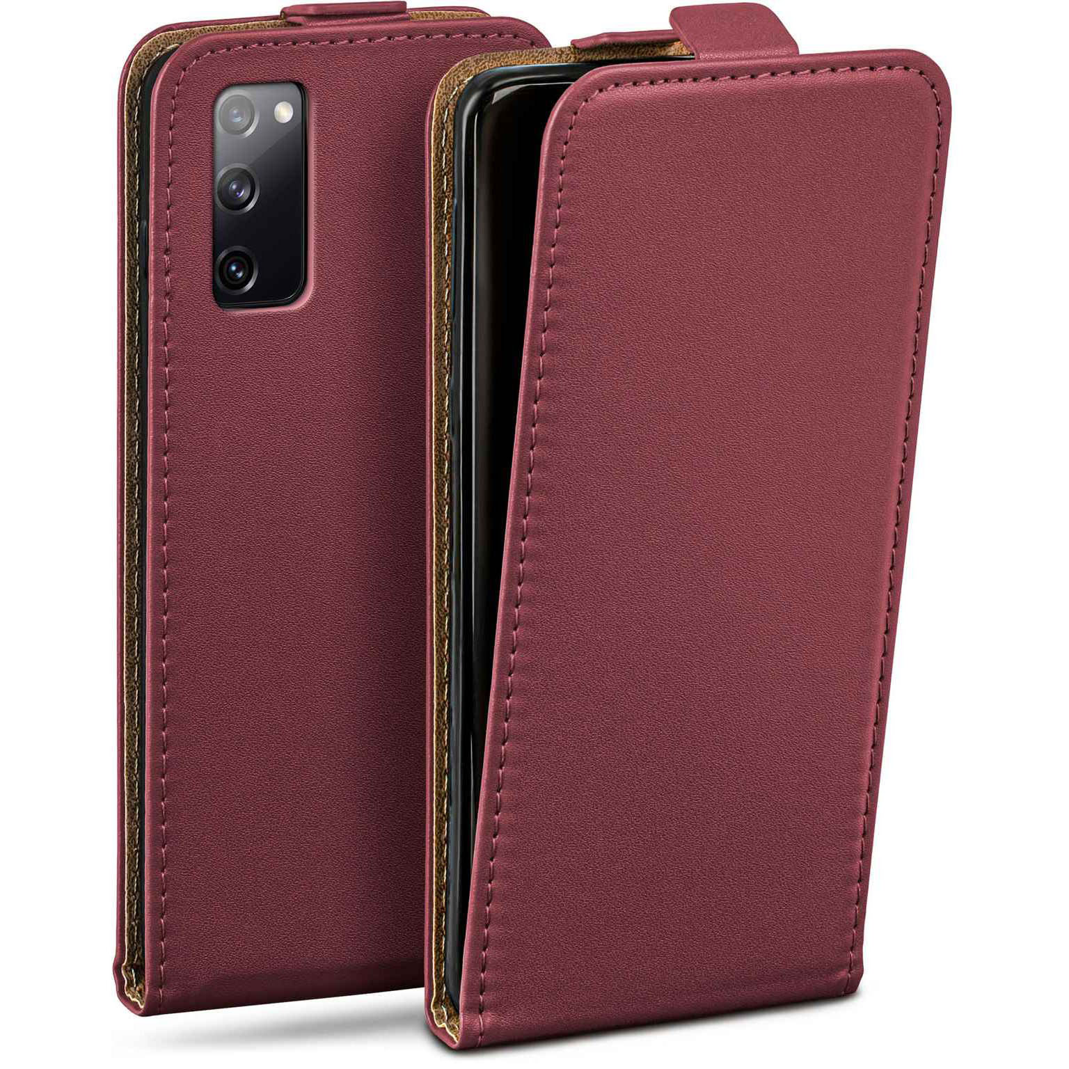 moex Flip Case Samsung Galaxy S20 FE Klapphülle Leder Optik – Weiteres Produktbild 1