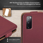 moex Flip Case Samsung Galaxy S20 FE Klapphülle Leder Optik – Weiteres Produktbild 3