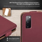 moex Flip Case Samsung Galaxy S20 FE Klapphülle Leder Optik – Weiteres Produktbild 3