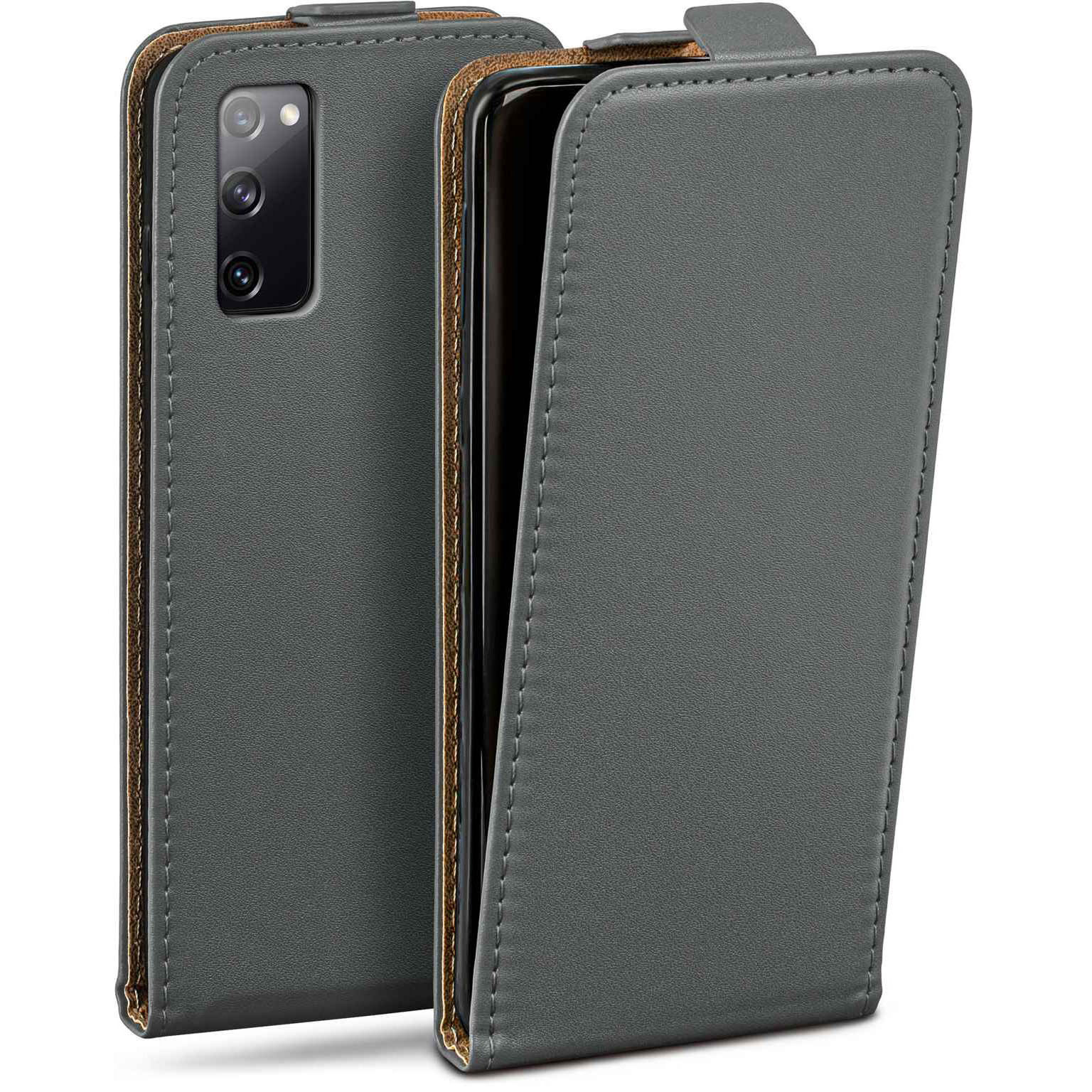 moex Flip Case Samsung Galaxy S20 FE Klapphülle Leder Optik – Weiteres Produktbild 1