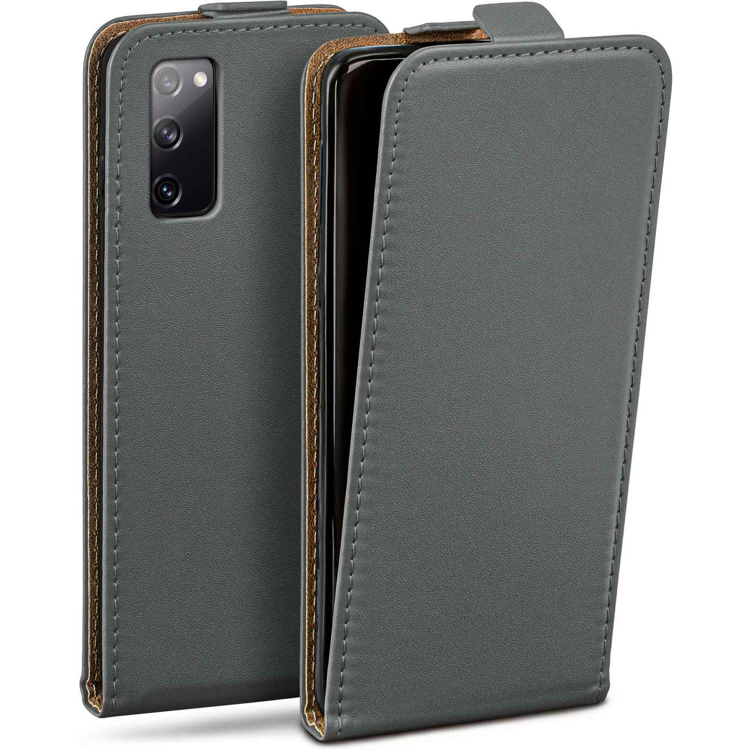 moex Flip Case Samsung Galaxy S20 FE 5G Klapphülle Leder Optik – Weiteres Produktbild 1