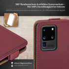 moex Flip Case Samsung Galaxy S20 Ultra 5G Klapphülle Leder Optik – Weiteres Produktbild 3