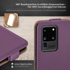 moex Flip Case Samsung Galaxy S20 Ultra 5G Klapphülle Leder Optik – Weiteres Produktbild 3