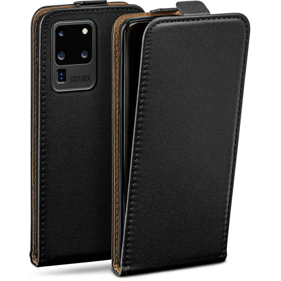 moex Flip Case Samsung Galaxy S20 Ultra 5G Klapphülle Leder Optik – Weiteres Produktbild 1