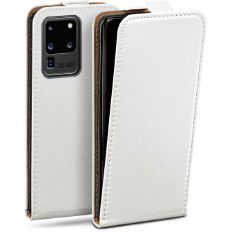 moex Flip Case Samsung Galaxy S20 Ultra 5G Klapphülle Leder Optik – Pearl-White moex Flip Case Samsung Galaxy S20 Ultra 5G Klapphülle Leder Optik – Pearl-White
