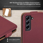 moex Flip Case Samsung Galaxy S21 FE 5G Klapphülle Leder Optik – Weiteres Produktbild 3