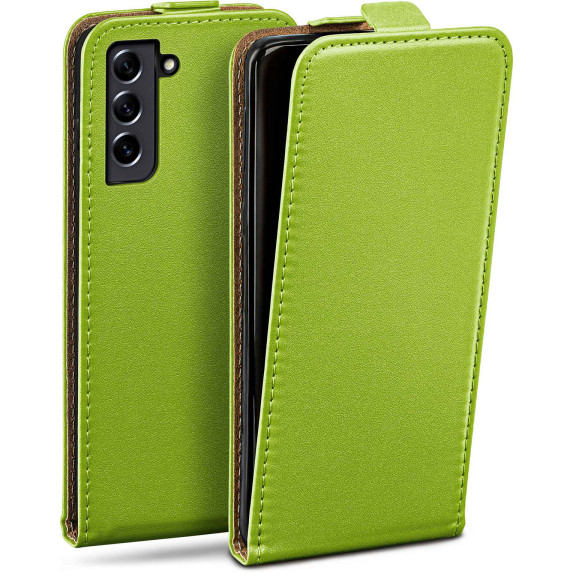 moex Flip Case Samsung Galaxy S21 FE 5G Klapphülle Leder Optik – Weiteres Produktbild 1