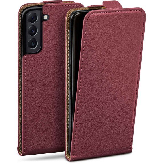 moex Flip Case Samsung Galaxy S22 Plus Klapphülle Leder Optik – Weiteres Produktbild 1