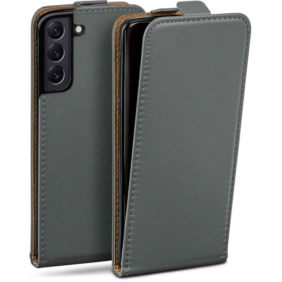 moex Flip Case Samsung Galaxy S22 Plus Klapphülle Leder Optik – Weiteres Produktbild 1