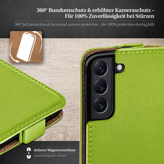 moex Flip Case Samsung Galaxy S22 Plus Klapphülle Leder Optik – Weiteres Produktbild 3 moex Flip Case Samsung Galaxy S22 Plus Klapphülle Leder Optik – Weiteres Produktbild 3