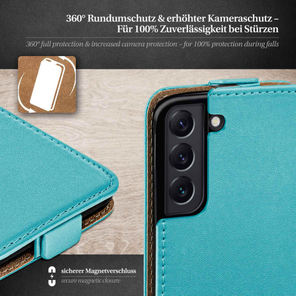 moex Flip Case Samsung Galaxy S22 Plus Klapphülle Leder Optik – Weiteres Produktbild 3 moex Flip Case Samsung Galaxy S22 Plus Klapphülle Leder Optik – Weiteres Produktbild 3