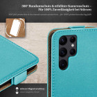 moex Flip Case Samsung Galaxy S22 Ultra Klapphülle Leder Optik – Weiteres Produktbild 3