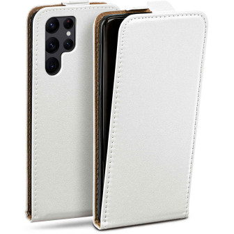 moex Flip Case Samsung Galaxy S22 Ultra Klapphülle Leder Optik – Pearl-White moex Flip Case Samsung Galaxy S22 Ultra Klapphülle Leder Optik – Pearl-White