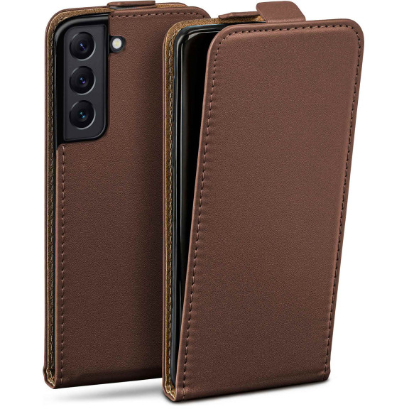 moex Flip Case Samsung Galaxy S22 Klapphülle Leder Optik – Weiteres Produktbild 1 moex Flip Case Samsung Galaxy S22 Klapphülle Leder Optik – Weiteres Produktbild 1