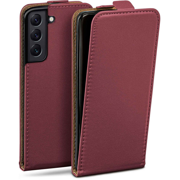 moex Flip Case Samsung Galaxy S22 Klapphülle Leder Optik – Weiteres Produktbild 1 moex Flip Case Samsung Galaxy S22 Klapphülle Leder Optik – Weiteres Produktbild 1