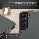 moex Flip Case Samsung Galaxy S22 Klapphülle Leder Optik – Weiteres Produktbild 3