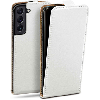 moex Flip Case Samsung Galaxy S22 Klapphülle Leder Optik – Pearl-White moex Flip Case Samsung Galaxy S22 Klapphülle Leder Optik – Pearl-White