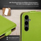 moex Flip Case Samsung Galaxy S23 FE Klapphülle Leder Optik – Weiteres Produktbild 3