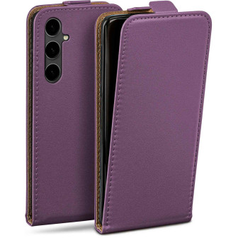 moex moex Flip Case Samsung Galaxy S23 FE Klapphülle Leder Optik – Indigo-Violet