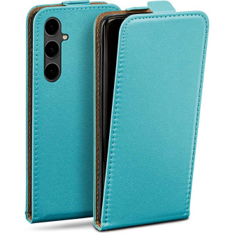 moex Flip Case Samsung Galaxy S23 FE Klapphülle Leder Optik – Aqua-Cyan moex Flip Case Samsung Galaxy S23 FE Klapphülle Leder Optik – Aqua-Cyan