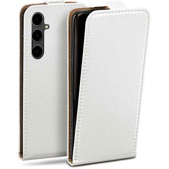 moex Flip Case Samsung Galaxy S23 FE Klapphülle Leder Optik – Pearl-White moex Flip Case Samsung Galaxy S23 FE Klapphülle Leder Optik – Pearl-White