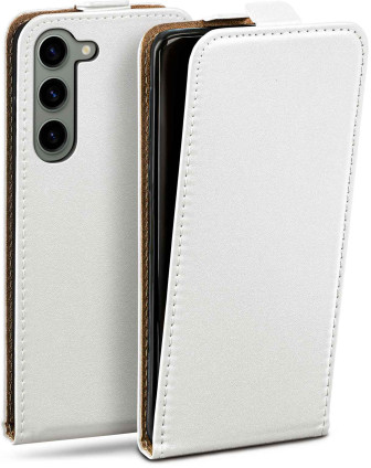 moex Flip Case Samsung Galaxy S23 Plus Klapphülle Leder Optik – Pearl-White moex Flip Case Samsung Galaxy S23 Plus Klapphülle Leder Optik – Pearl-White