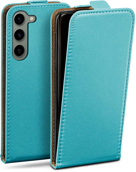 moex Flip Case Samsung Galaxy S23 Klapphülle Leder Optik – Weiteres Produktbild 1