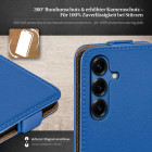 moex Flip Case Samsung Galaxy S25 Klapphülle Leder Optik – Weiteres Produktbild 3