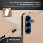 moex Flip Case Samsung Galaxy S25 Klapphülle Leder Optik – Weiteres Produktbild 3