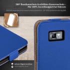 moex Flip Case Samsung Galaxy S2 Plus Klapphülle Leder Optik – Produktbild 3