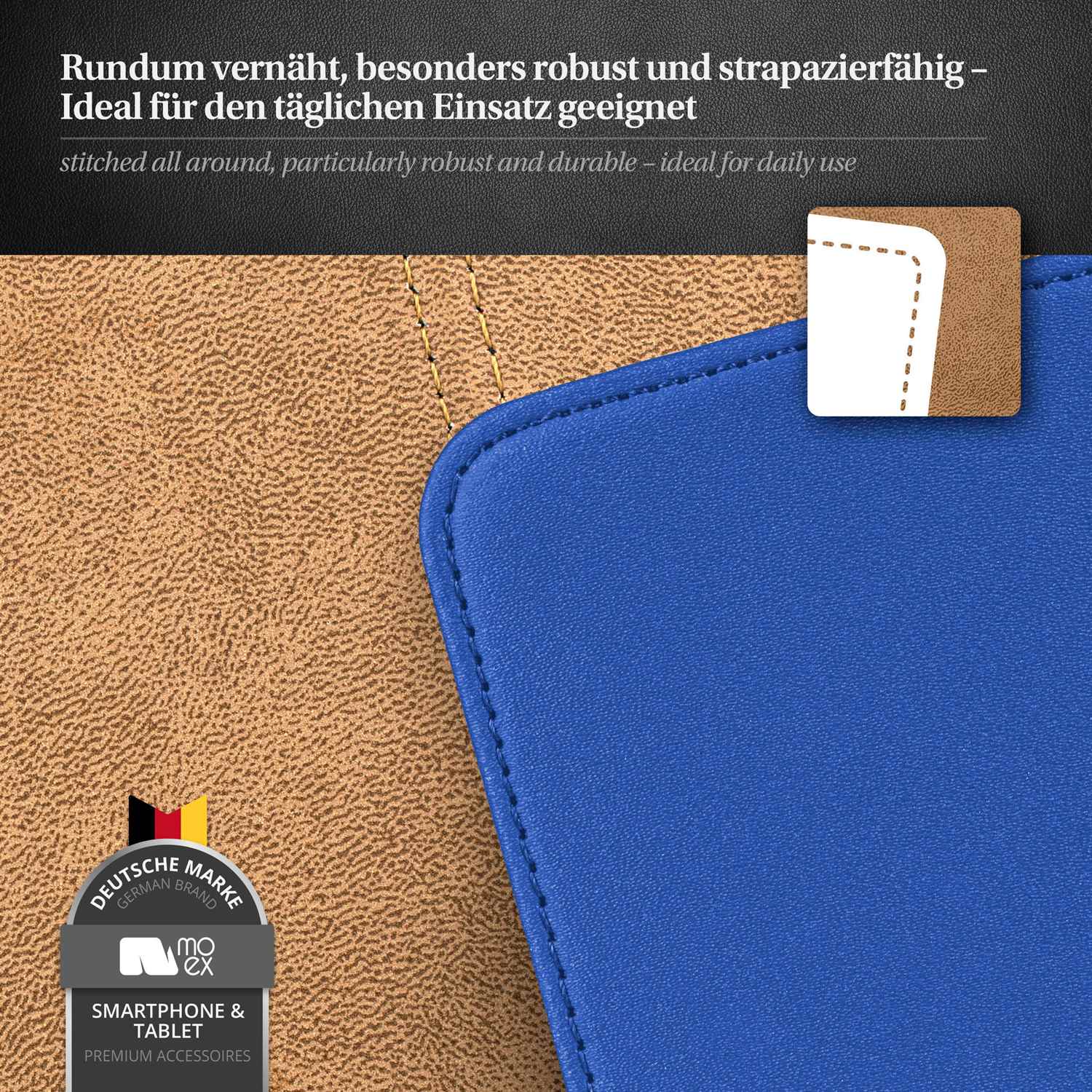 moex Flip Case Samsung Galaxy S2 Plus Klapphülle Leder Optik – Weiteres Produktbild 5