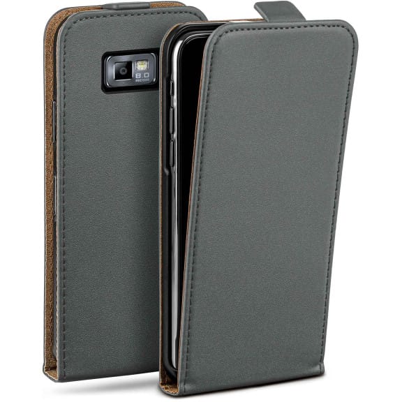 moex Flip Case Samsung Galaxy S2 Plus Klapphülle Leder Optik – Weiteres Produktbild 1 moex Flip Case Samsung Galaxy S2 Plus Klapphülle Leder Optik – Weiteres Produktbild 1