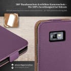 moex Flip Case Samsung Galaxy S2 Plus Klapphülle Leder Optik – Produktbild 3